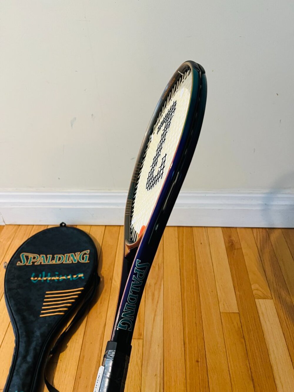 Vintage RARE New Dead Stock Spalding Tennis Racket and Case Bag - Picture 13 of 16